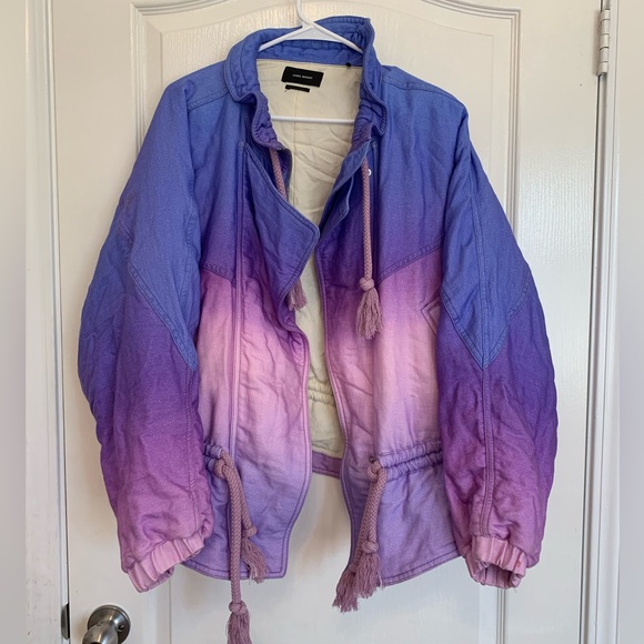 Isabel Marant Kalastd Sunset Ombré Cotton and Linen Jacket size 36 FR - Picture 4 of 8